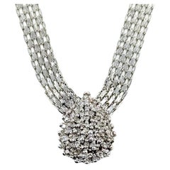 Diamond Fashion Necklace in 10k White Gold