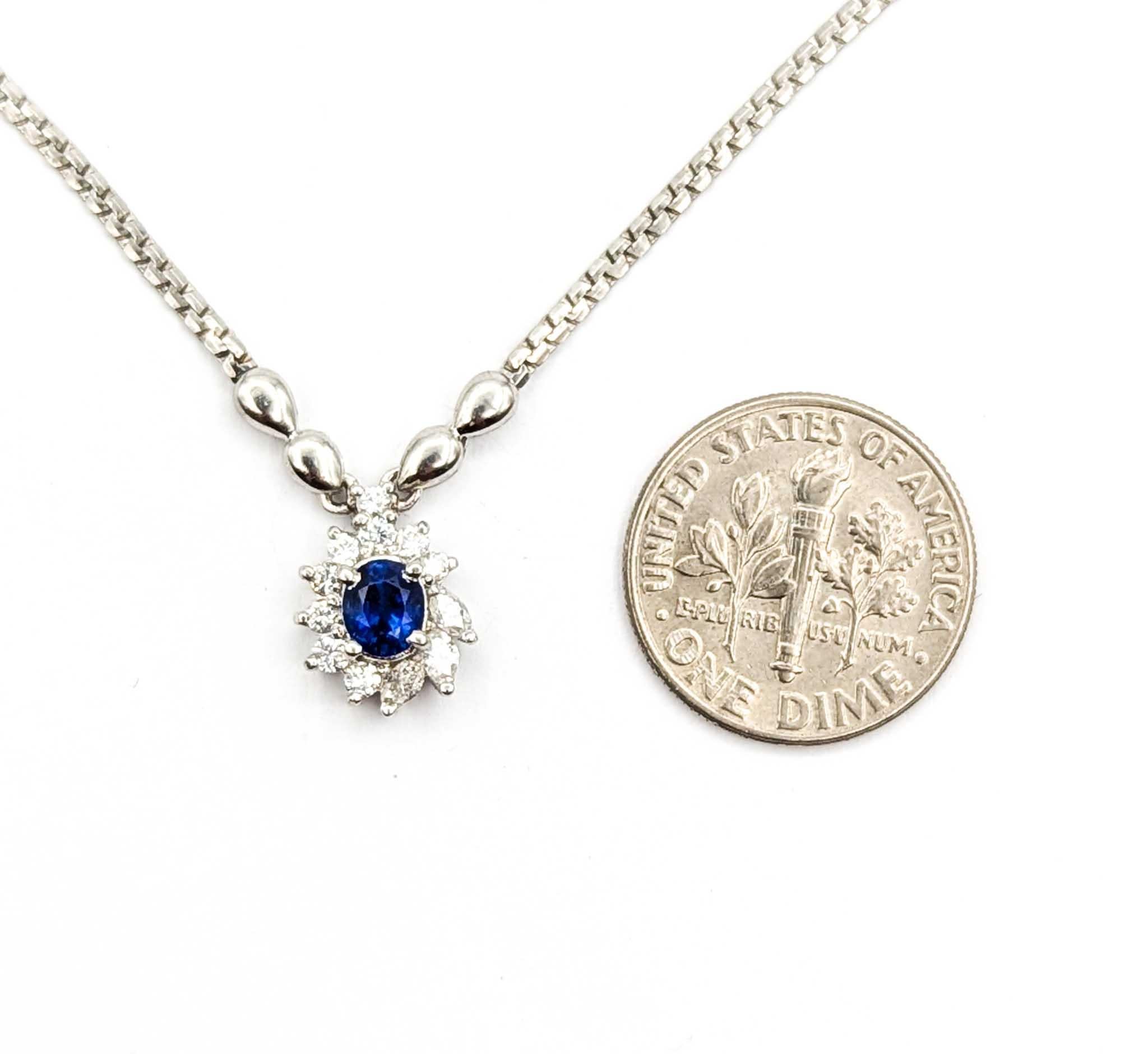 Collana di zaffiri e diamanti in oro a stella 850pt in vendita 1