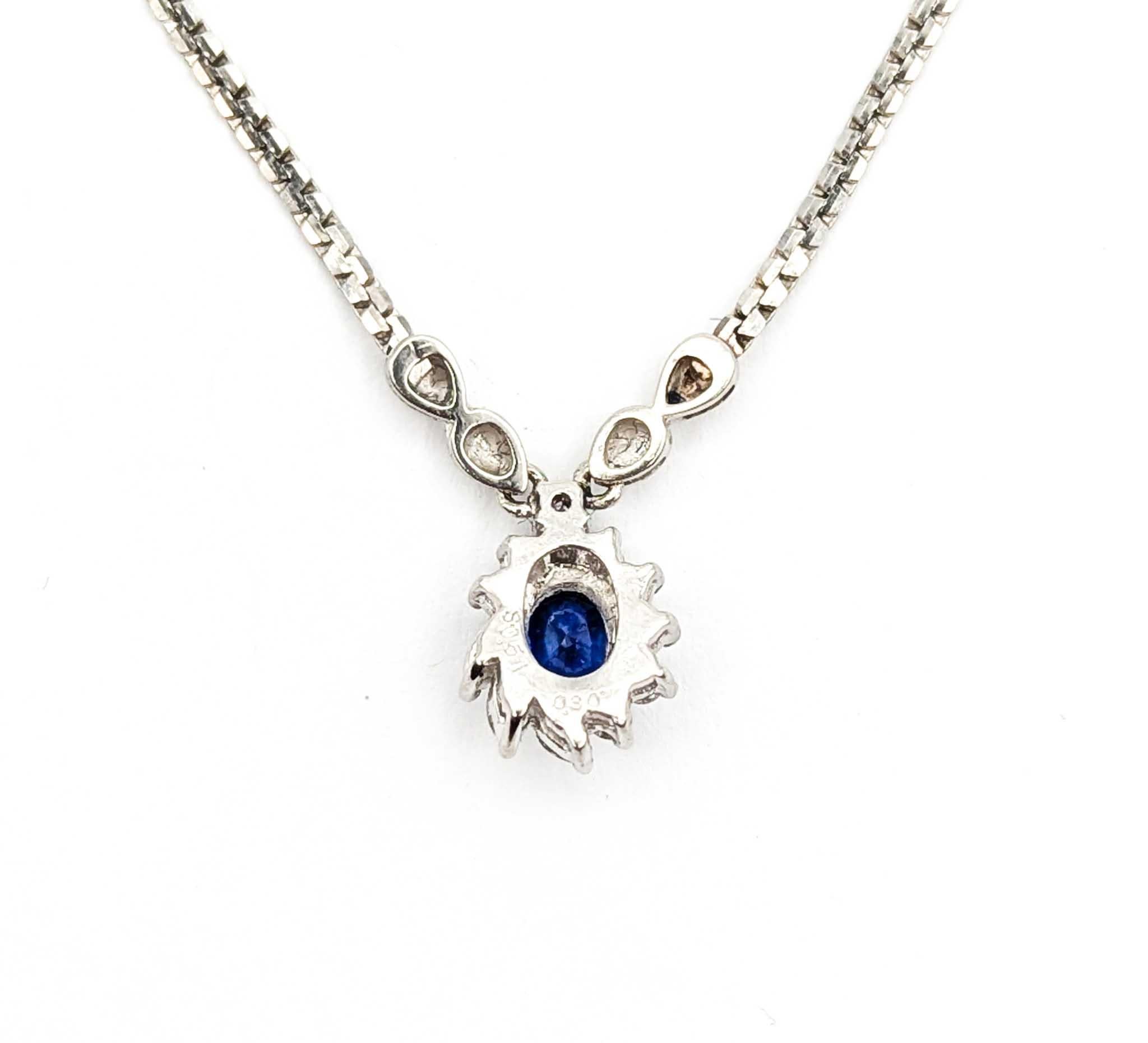 Collana di zaffiri e diamanti in oro a stella 850pt in vendita 2