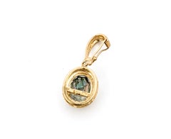 Mystic Topaz Drop Pendant in 14k Yellow Gold