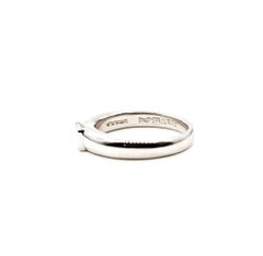 Anello solitario con diamante taglio princess in platino