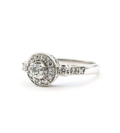 Bague de mariage en or blanc 14k avec diamants
