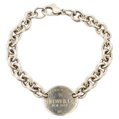 Tiffany & Co. Return to Tiffany Round Tag Link Bracelet in Sterling Silver
