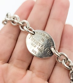 Tiffany & Co. Return to Tiffany Round Tag Link Bracelet in Sterling Silver