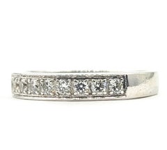 Diamond Band Ring in 18k White Gold
