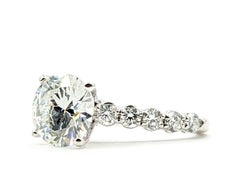 Diamond Engagement Ring in 14k White Gold
