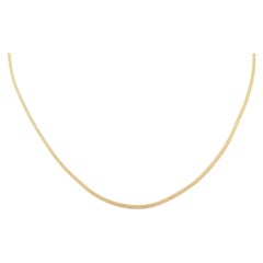 Woven Mesh Tube Necklace in 14k Yellow Gold