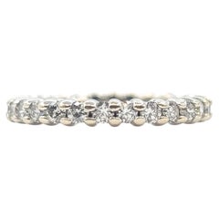 Diamond Eternity Band with Sizing Beads in 14K White Gold