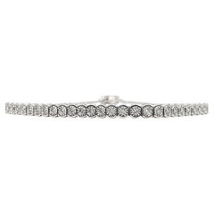 Diamond Tennis-Style Bolo Bracelet in 14K White Gold