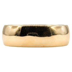 Wide Plain Band Ring in 14K Yellow Gold