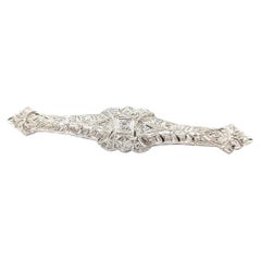 Art Deco Diamond Brooch in platinum