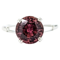 Vivid Tourmaline & Diamond Ring in Platinum