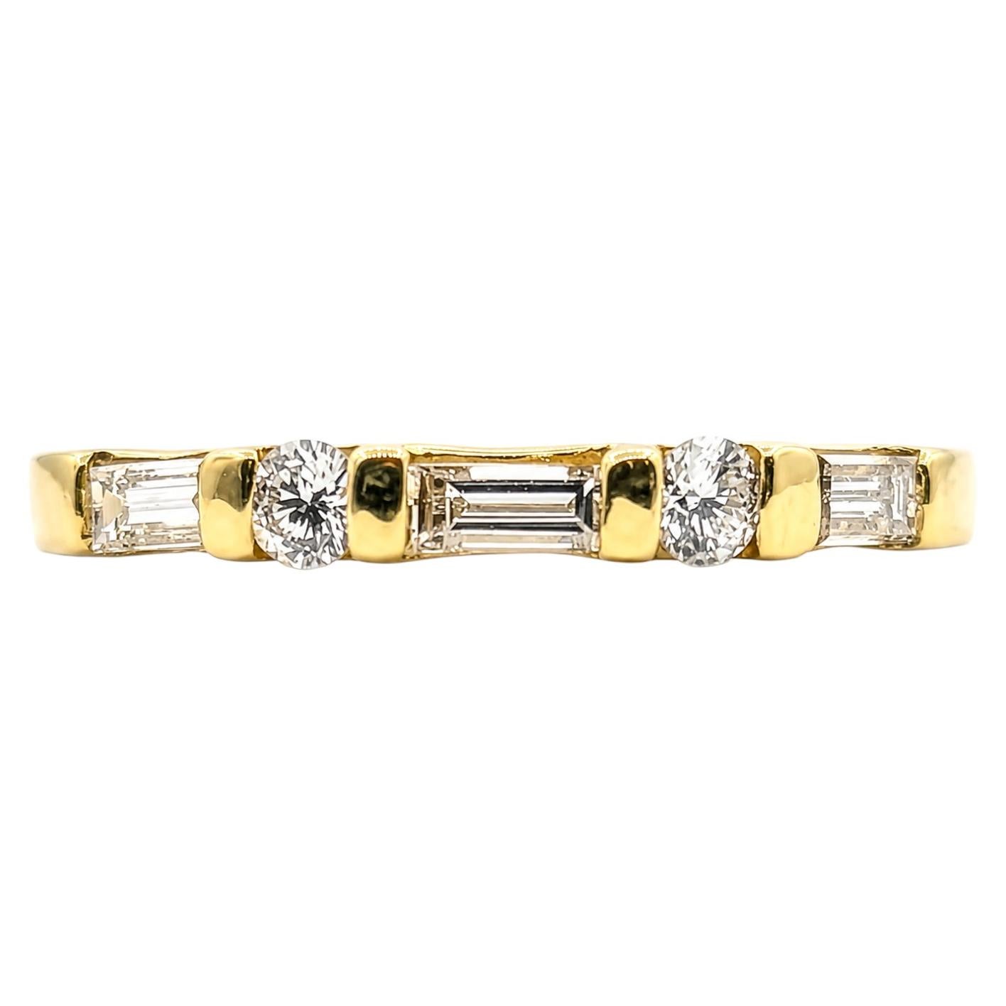 Diamond Bridal Band in 18K Yellow Gold