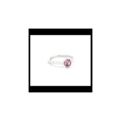 Delicate Pink Tourmaline & Diamond Tacori Ring in Platinum