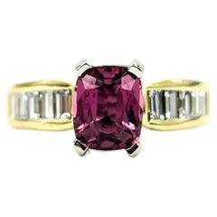 Pinker Turmalin & Diamant Ring in 14k Gelbgold