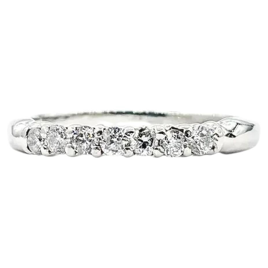 Diamant-Trauring aus Platin
