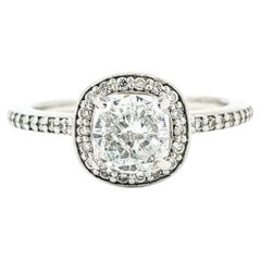 Anillo de diamantes clásico en oro blanco de 14k- EGL 2710933025