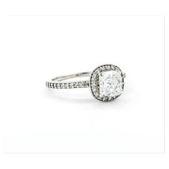 Anillo de diamantes clásico en oro blanco de 14k- EGL 2710933025