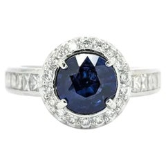 Regal Sapphire & Diamant Ring in Platin