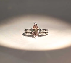 GIA Alexandrite Platinum Ring with Diamond Contour Band