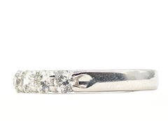 0.79 CTW Diamond Bridal Band Ring in 14K White Gold