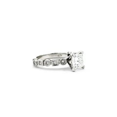 Princess Cut Diamond in 18k White Gold Ring