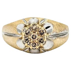 Diamond Cluster Fashion Ring in 10k Gold