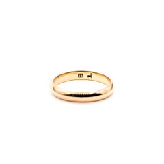 Half Round Band Ring in 14k Yellow Gold