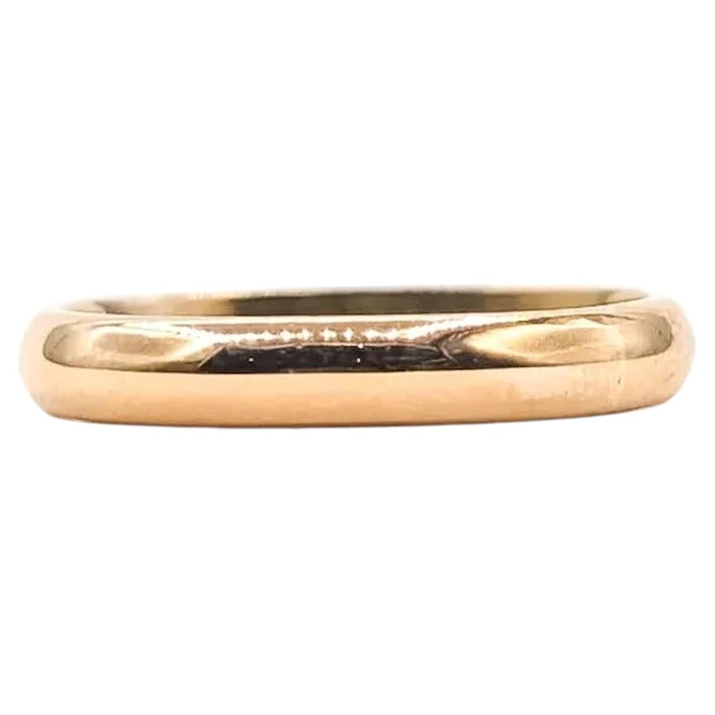 Halbrunder Bandring aus 14k Gelbgold