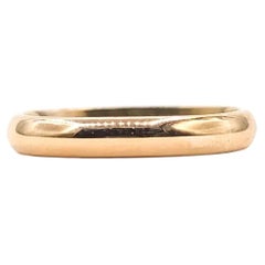 Halbrunder Bandring aus 14k Gelbgold