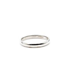 Gold Band Ring in 14k White Gold