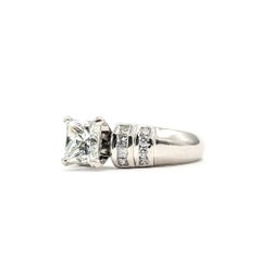Princess Diamond Engagement Ring in Platinum