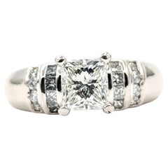 Princess Diamond Engagement Ring in Platinum