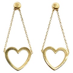 Tiffany & Co. Offene Herz-Ohrringe aus 18k Gelbgold