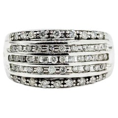 Diamant-Mode-Ring in 14k Weißgold