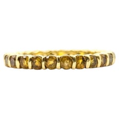 Eternity Citrine Ring in 18k Yellow Gold