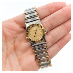 Omega Constellation 23mm Champagne Dial Watch in Stainless Steel and 18K Yellow