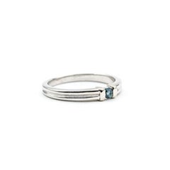 Brazilian Alexandrite Solitaire Ring in 14K White Gold