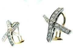 Tiffany Paloma Picasso "X" pave Earrings