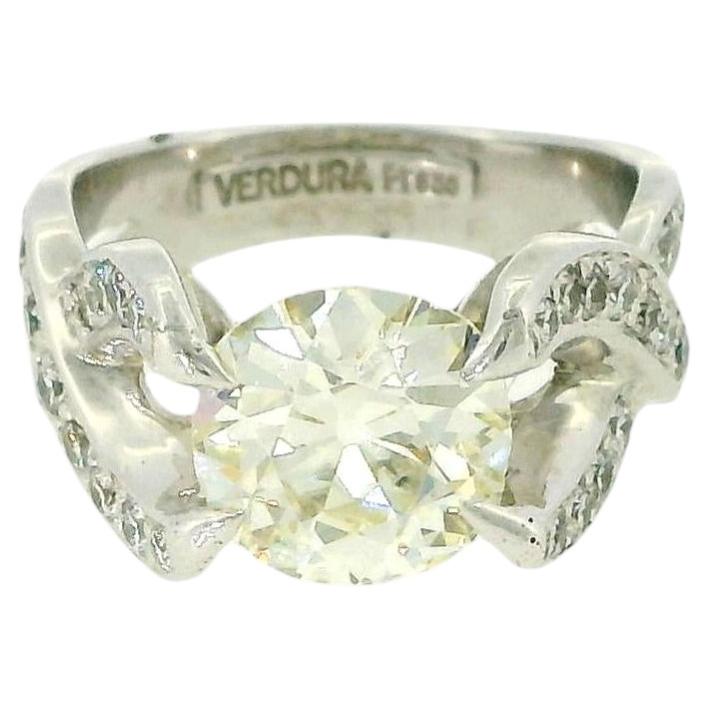 Verdura Crossover-Ring mit Diamantbesatz an den Seiten, 2,80 Euro Diamant im Angebot