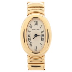 Cartier Baignoire Mini W15109D8 18k Yellow Gold Box & Papers