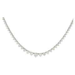Collar de platino con diamantes de 15 quilates