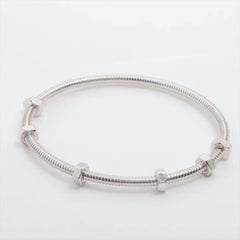 Écrou de Cartier, taille « 19 », bracelet en or blanc 18 carats, avec boîte et papiers