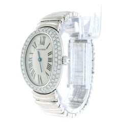 Cartier Baignoire WB5097L2 18K White Gold Diamond Casque D'or Box & Papares