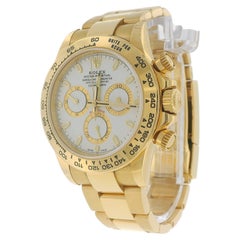 Rolex Daytona 116508 en or jaune 18 carats, cadran champagne, avec sa carte