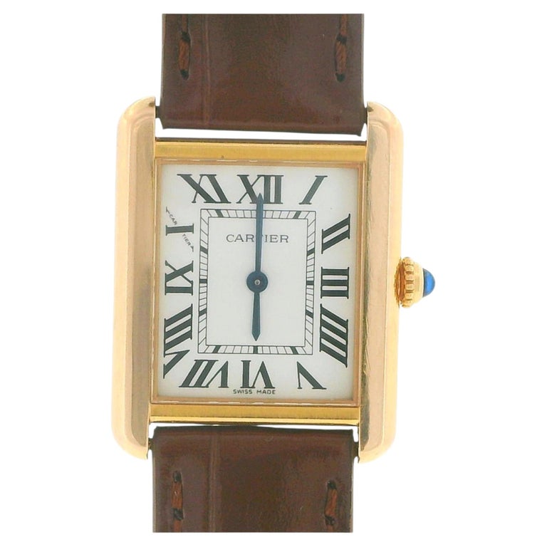 Cartier Tank Solo W5200024 18k Rose Gold Ladies Watch W/Papers 2016