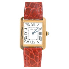 Cartier Tank Solo W5200024 18k Rose Gold Ladies Watch