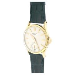 Reloj vintage Patek Philippe Calatrava 96 de oro amarillo de 18 quilates con documentos de archivo de 1948