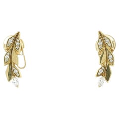 Tiffany Victoria vineclimber 1.65ct diamond earrings