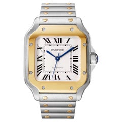 Cartier Santos De W2SA0016 Midsize Two-Tone Ladies Watch